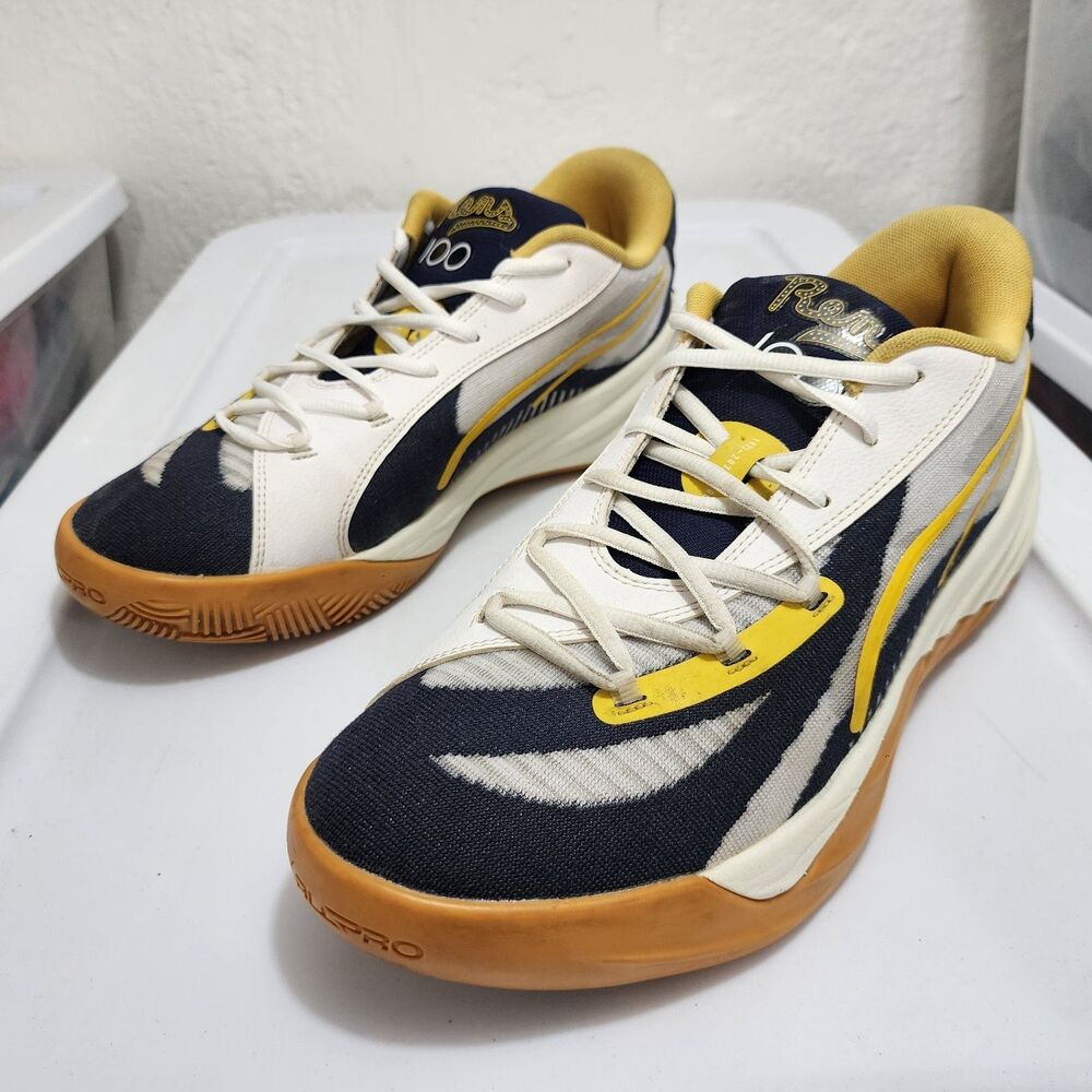 Black Fives x Puma All-Pro Nitro Harlem Rens 100 Year Anniversary Mens 11 Blue